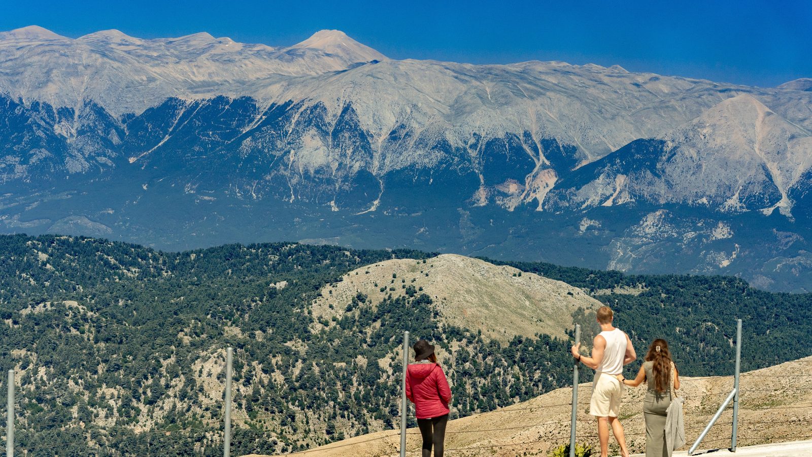 Mount Tahtalı rising above the coast