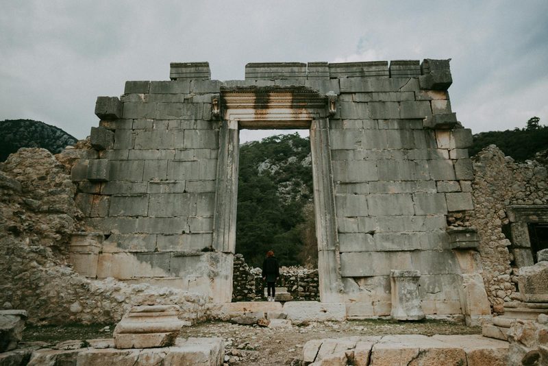 Olympos ruins and beach